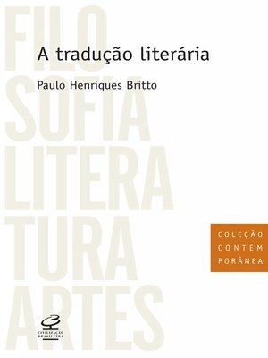 cover image of A tradução literária